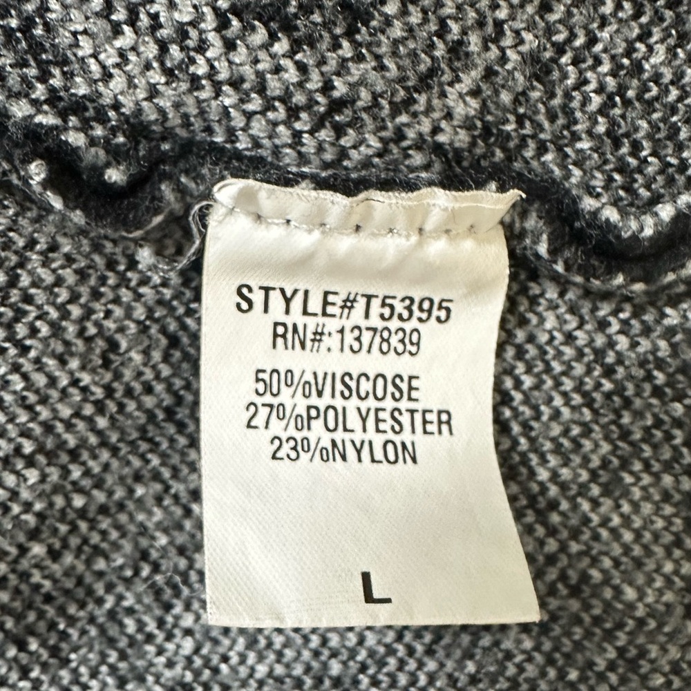 NEW dreamers by debut Viscose Black White Dolman Sleeves Smileys Pullover Top L - Picture 14 of 16